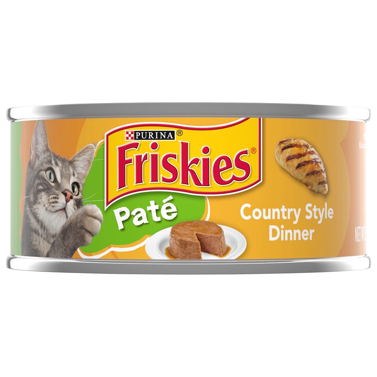 slide 5 of 7, Purina Friskies Pate Wet Cat Food, Country Style Dinner - 5.5 oz. Can, 5.5 oz