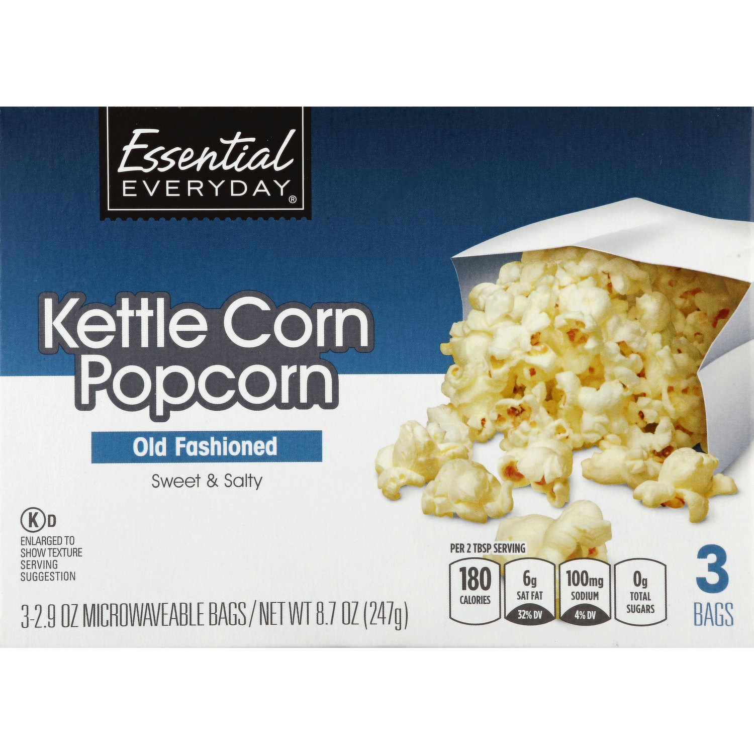 slide 1 of 1, Essential Everyday Kettle Corn Popcorn, 8.7 oz