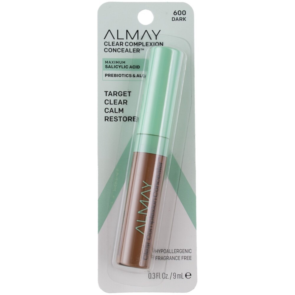 slide 1 of 2, Almay Clear Complexion Concealer, Dark, 600 dark, 0.27 fl oz
