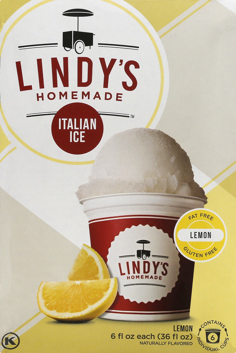 slide 9 of 9, Lindys Lemon Italian Ice, 36 oz