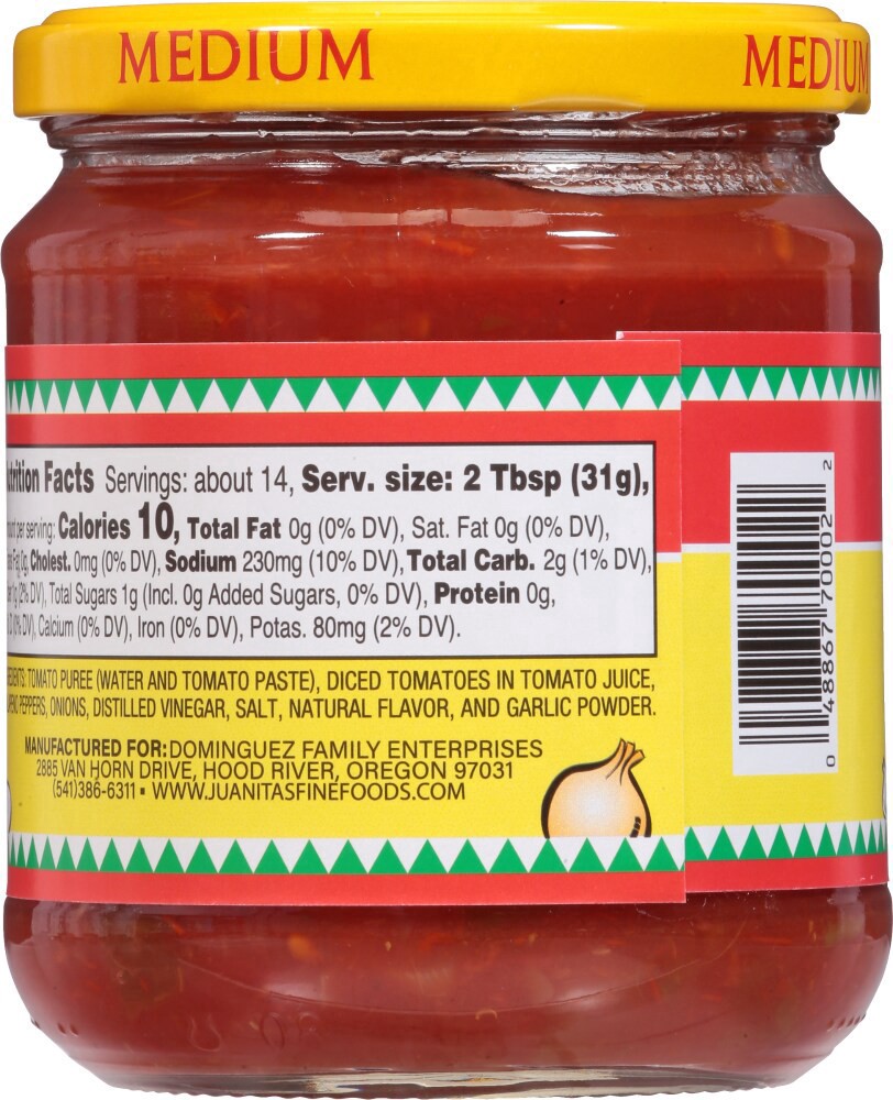 slide 2 of 4, Juantonio's Medium Salsa, 15.5 oz