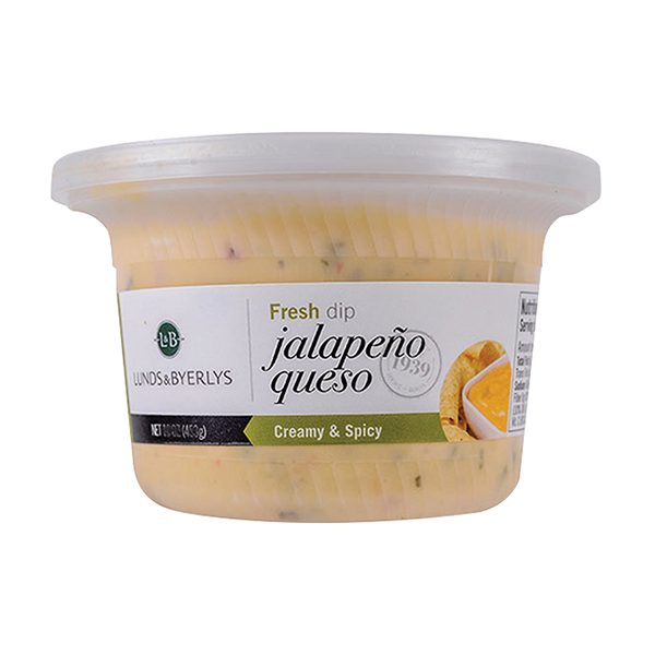 slide 1 of 1, L&B Jalapeno Queso Dip, 12 oz