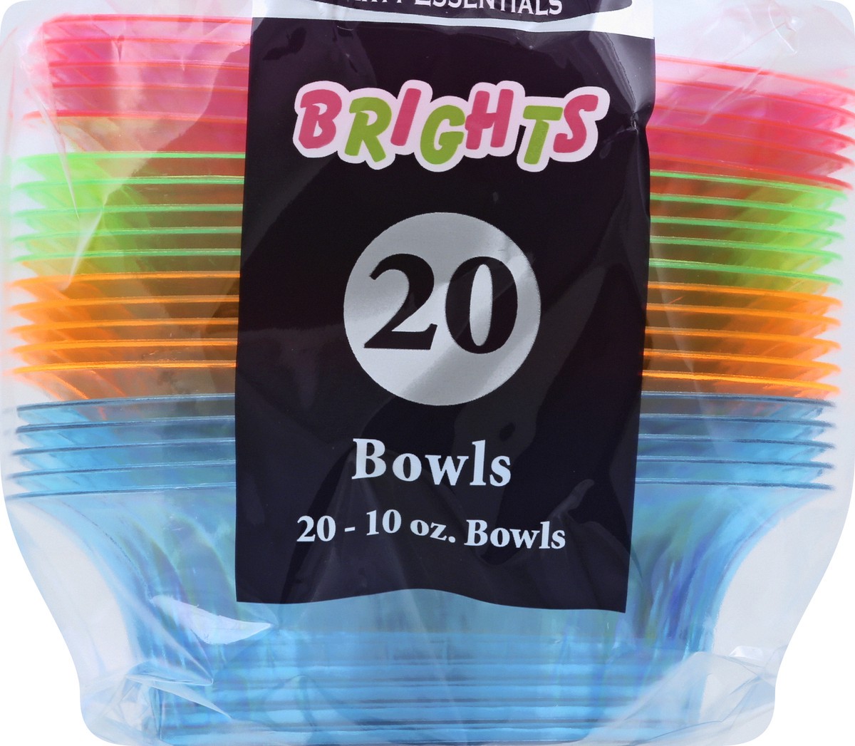slide 2 of 6, Northwest Party Essentials Brights Bowls Assorted Neon, 20 ct