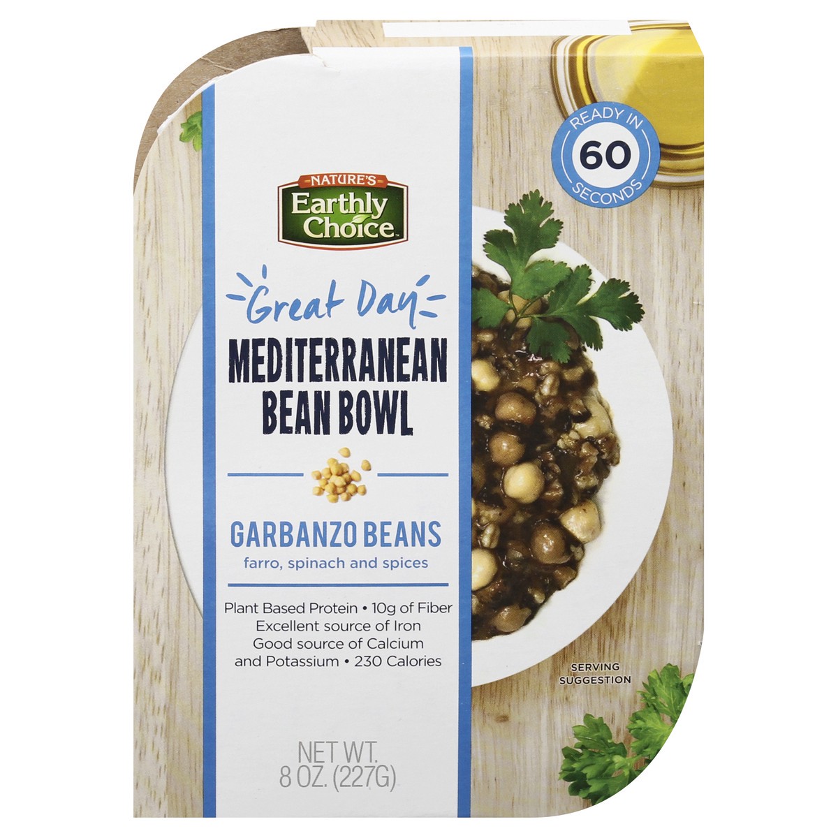 slide 1 of 9, Nature's Earthly Choice Bean Bowl Mediterranean, 8 oz