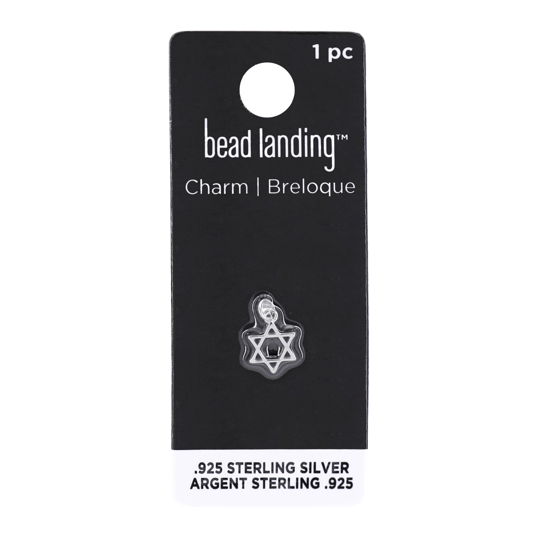 slide 4 of 7, Sterling Silver Star Of David Icon Charm By Bead Landing, 0.42 in x 0.29 in x 0.07 in