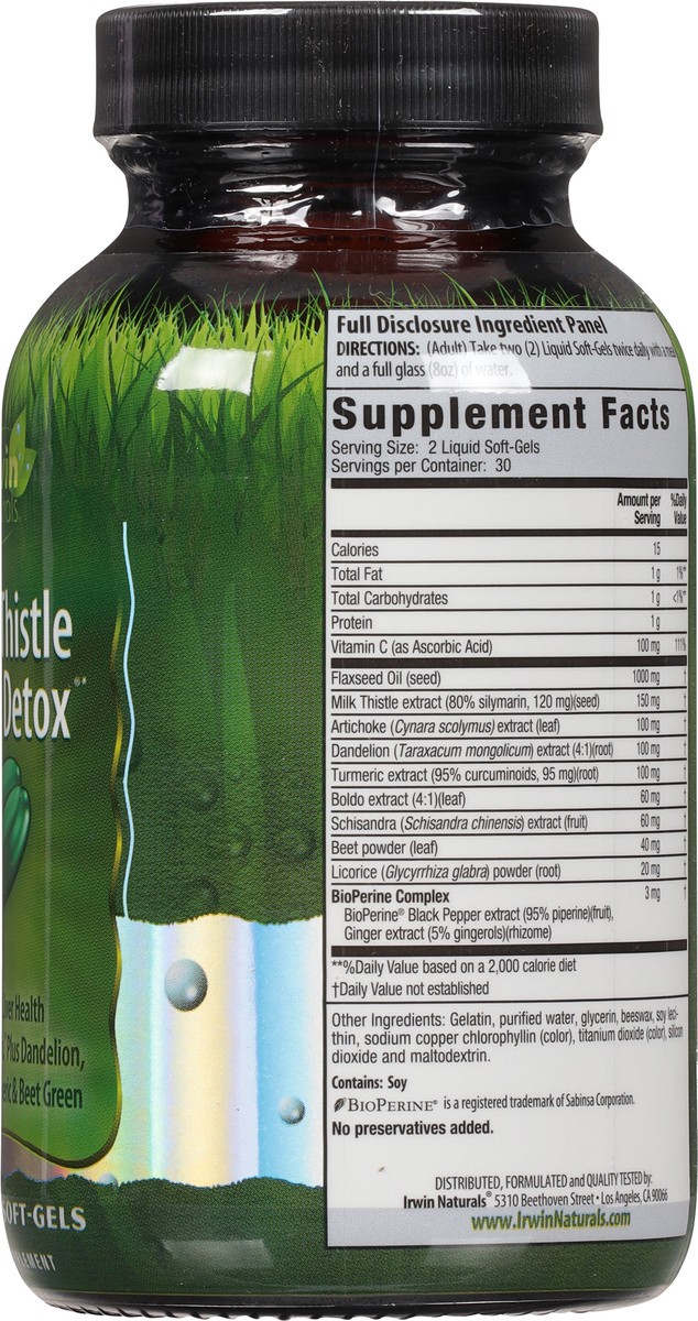 slide 7 of 9, Irwin Naturals Milk Thistle Liver Detox, 60 ct