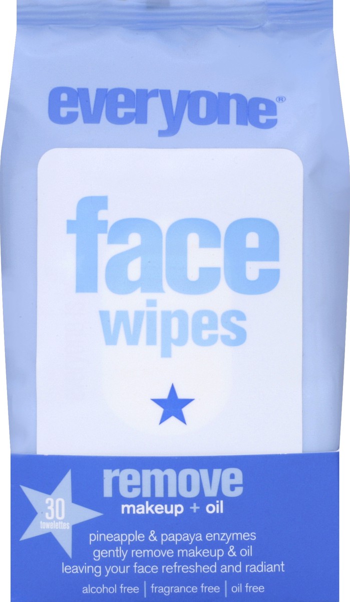 slide 1 of 5, Everyone Face Wipes 30 ea, 30 ct