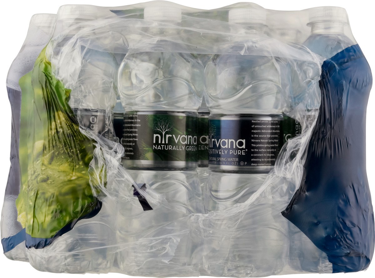 slide 10 of 11, Nirvana Natural Spring Water 24 - 16.9 fl oz Bottles, 24 ct; 16.9 oz