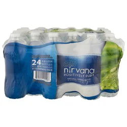 Nirvana Natural Spring Water - 24 x 16.9 fl oz Bottles