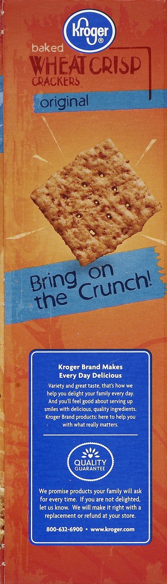 slide 2 of 4, Kroger Baked Wheat Crisp Crackers - Original, 9 oz