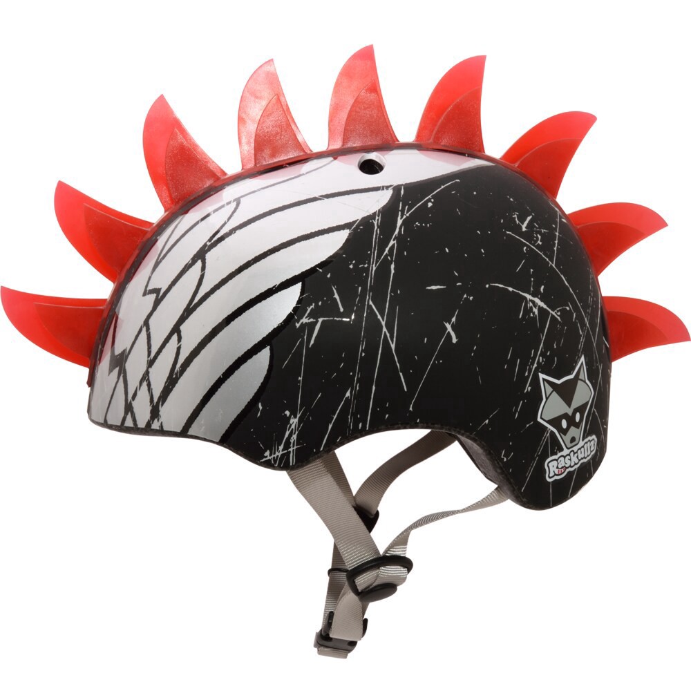 slide 3 of 3, Raskullz Bike Helmet Wings Led Black, 1 ct