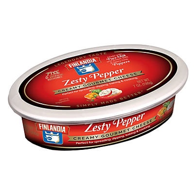 slide 1 of 1, Finlandia Cheese Zesty Pepper Spread, 7 oz