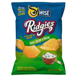 Wise Ridgies Sour Cream Onion 7.875 OZ.