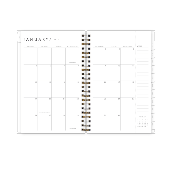 slide 3 of 9, 2025 Blue Sky Weekly/Monthly Planning Calendar, 5"" X 8"", 50% Recycled, Remi, January To December, 148786, 1 ct
