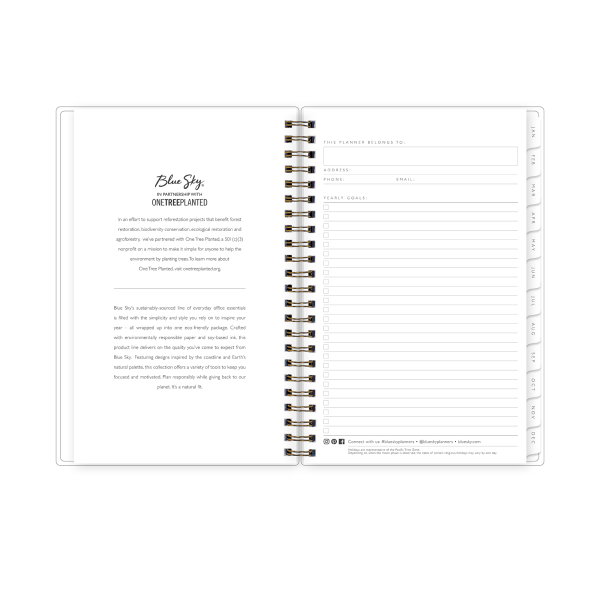 slide 4 of 9, 2025 Blue Sky Weekly/Monthly Planning Calendar, 5"" X 8"", 50% Recycled, Remi, January To December, 148786, 1 ct