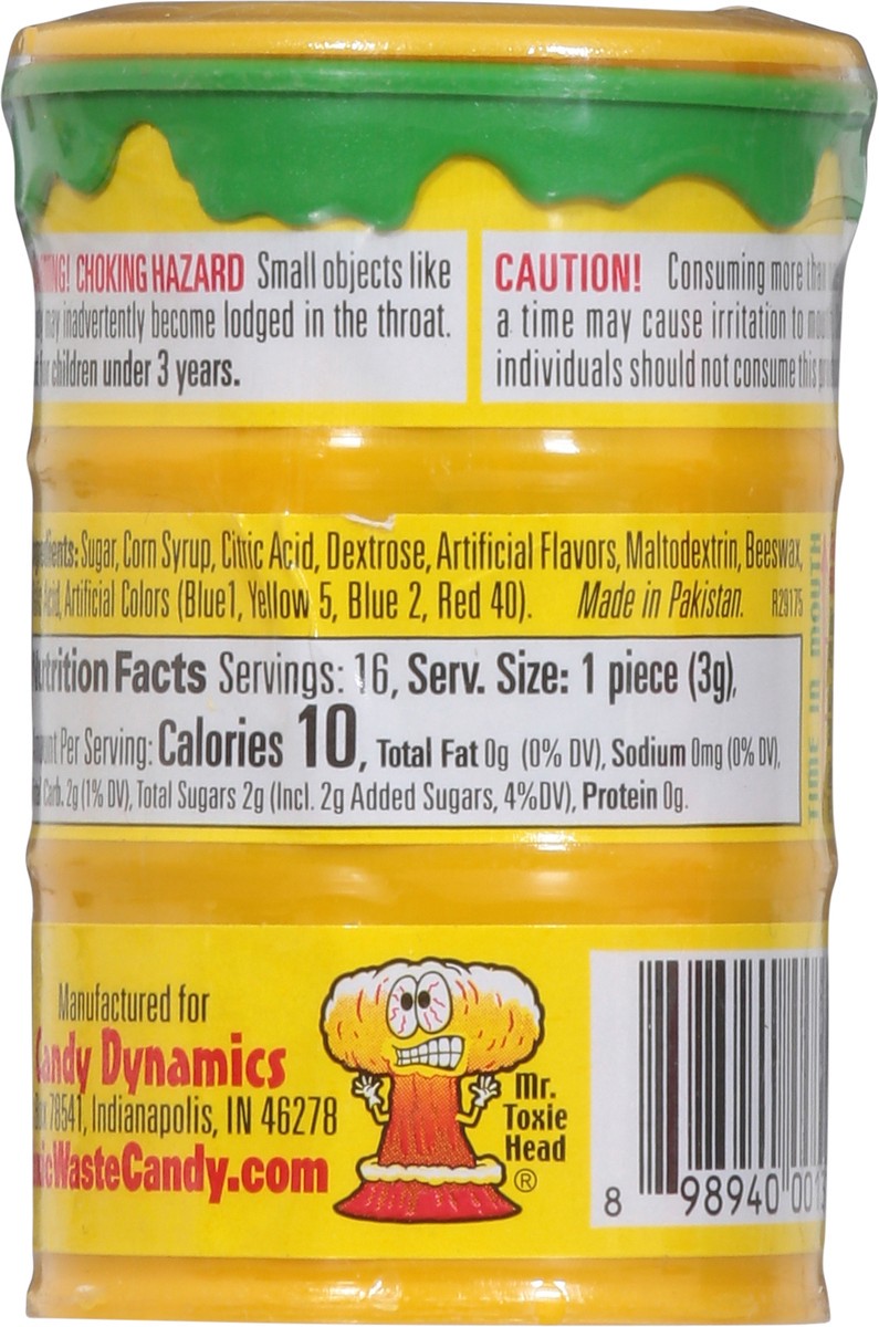 slide 3 of 9, Toxic Waste Hazardously Sour Candy, 1.7 oz