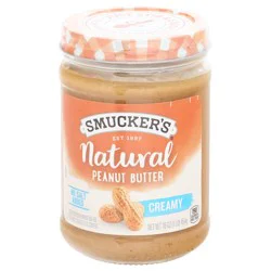 Smucker''s No Salt Added Creamy Natural Peanut Butter 16 oz