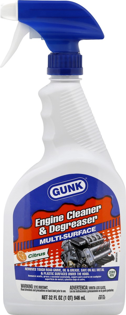 slide 7 of 9, GUNK Multi-Surface Citrus Engine Cleaner & Degeaser 32 oz, 32 oz