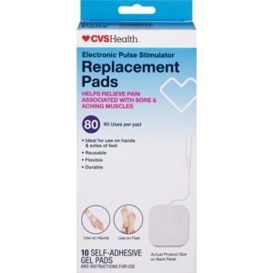 slide 1 of 1, CVS Health Electronic Pulse Stimulator Replacement Pad, 10ct, 10 ct