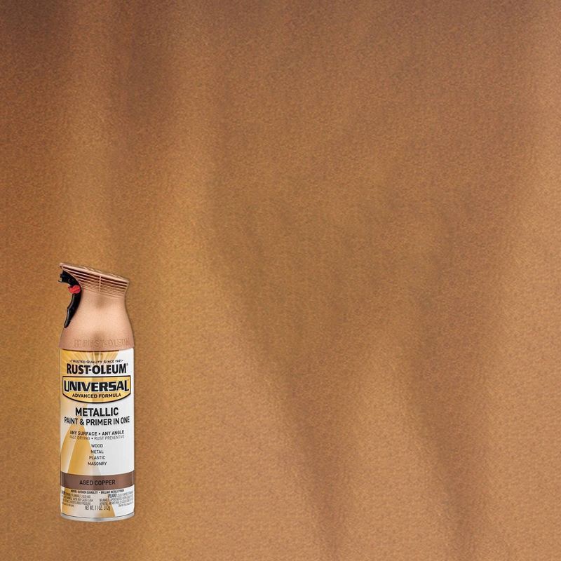 slide 1 of 21, Rust-Oleum 11oz Universal Metallic Spray Paint Copper, 11 oz