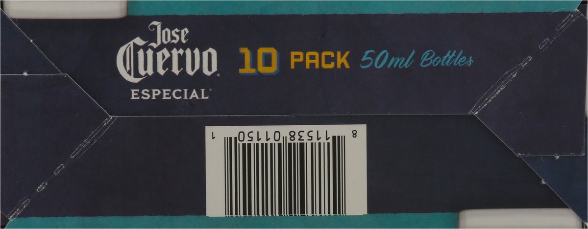 slide 2 of 9, Jose Cuervo Especial Sliver Tequila 10- 50 ml Bottles, 10 ct