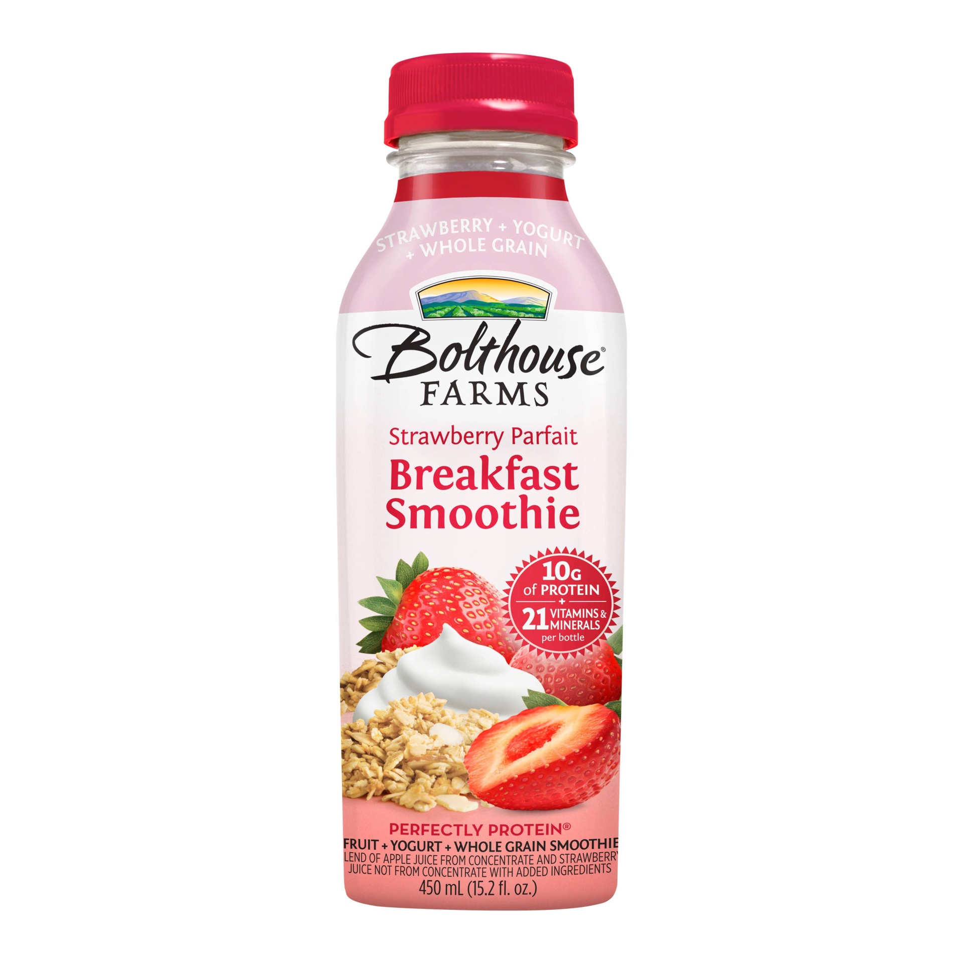 slide 1 of 7, Bolthouse Farms Strawberry Parfait Breakfast Smoothie, 15.2 oz