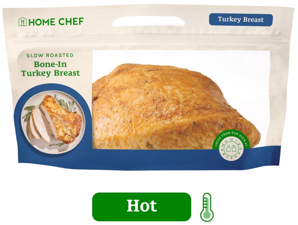 slide 3 of 3, Home Chef Hot Turkey Breast (Available 11AM-7PM DAILY), 28 oz