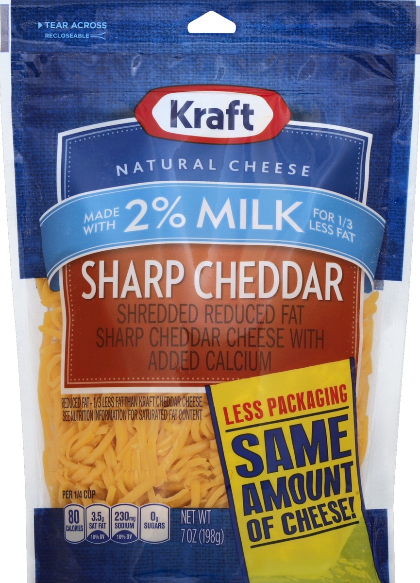 slide 2 of 2, Kraft Shredded Cheese 7 oz, 7 oz