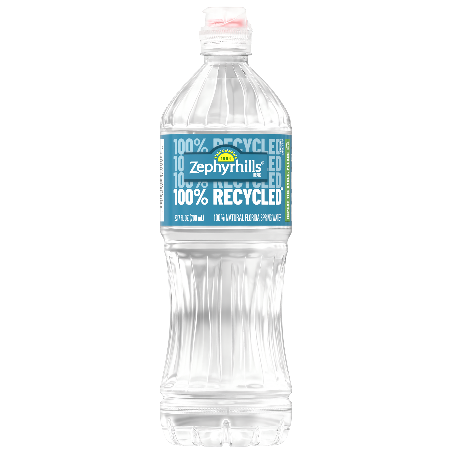 slide 1 of 5, ZEPHYRHILLS Brand 100% Natural Spring Water, 23.7-ounce plastic bottle, 23.7 oz