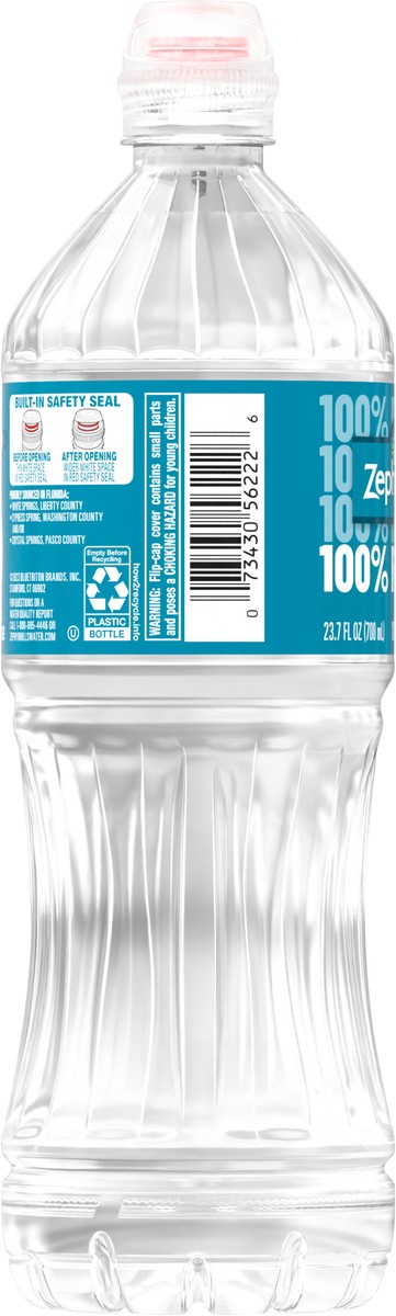 slide 2 of 5, ZEPHYRHILLS Brand 100% Natural Spring Water, 23.7-ounce plastic bottle, 23.7 oz
