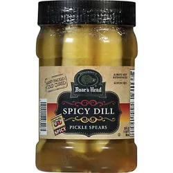 Boars Head Spicy Dill Pickle Spears - 26 oz