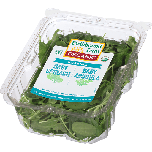 slide 5 of 8, Earthbound Farm Organic Baby Spinach Baby Arugula, 5 oz