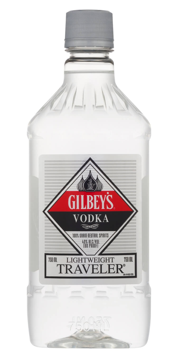 slide 1 of 1, Gilbey's Vodka Traveler, 750 ml