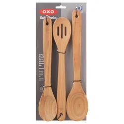 OXO Softworks Wooden 3-Piece Prep & Serve Spoon Set 3 ea