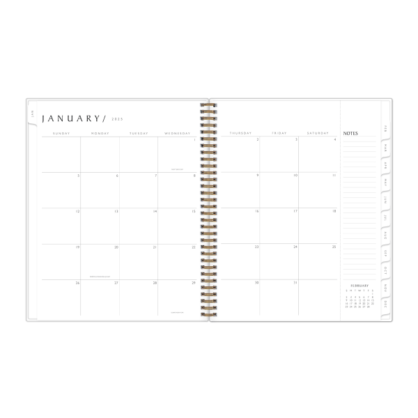 slide 6 of 9, 2025 Blue Sky Weekly/Monthly Planning Calendar, 8-1/2"" X 11"", 50% Recycled, Remi, January To December, 148785, 1 ct