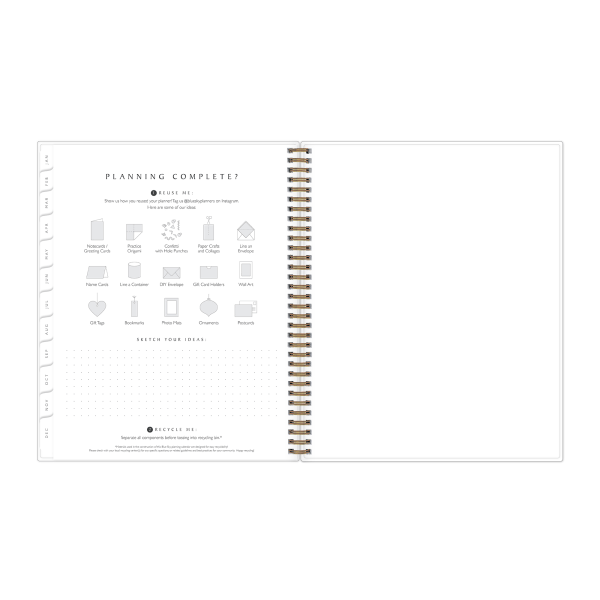 slide 5 of 9, 2025 Blue Sky Weekly/Monthly Planning Calendar, 8-1/2"" X 11"", 50% Recycled, Remi, January To December, 148785, 1 ct