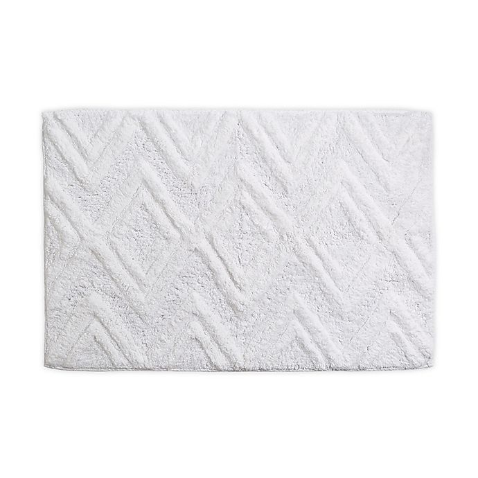 slide 1 of 3, Peri Home 20 x 30'' Diamond Mattlase Bath Rug - White'', 1 ct