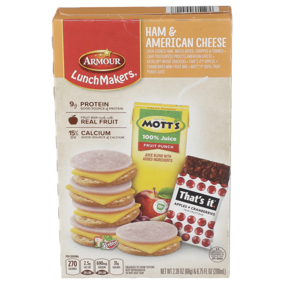 slide 6 of 13, Armour LunchMakers Ham & American Cheese 1 ea, 1 ct