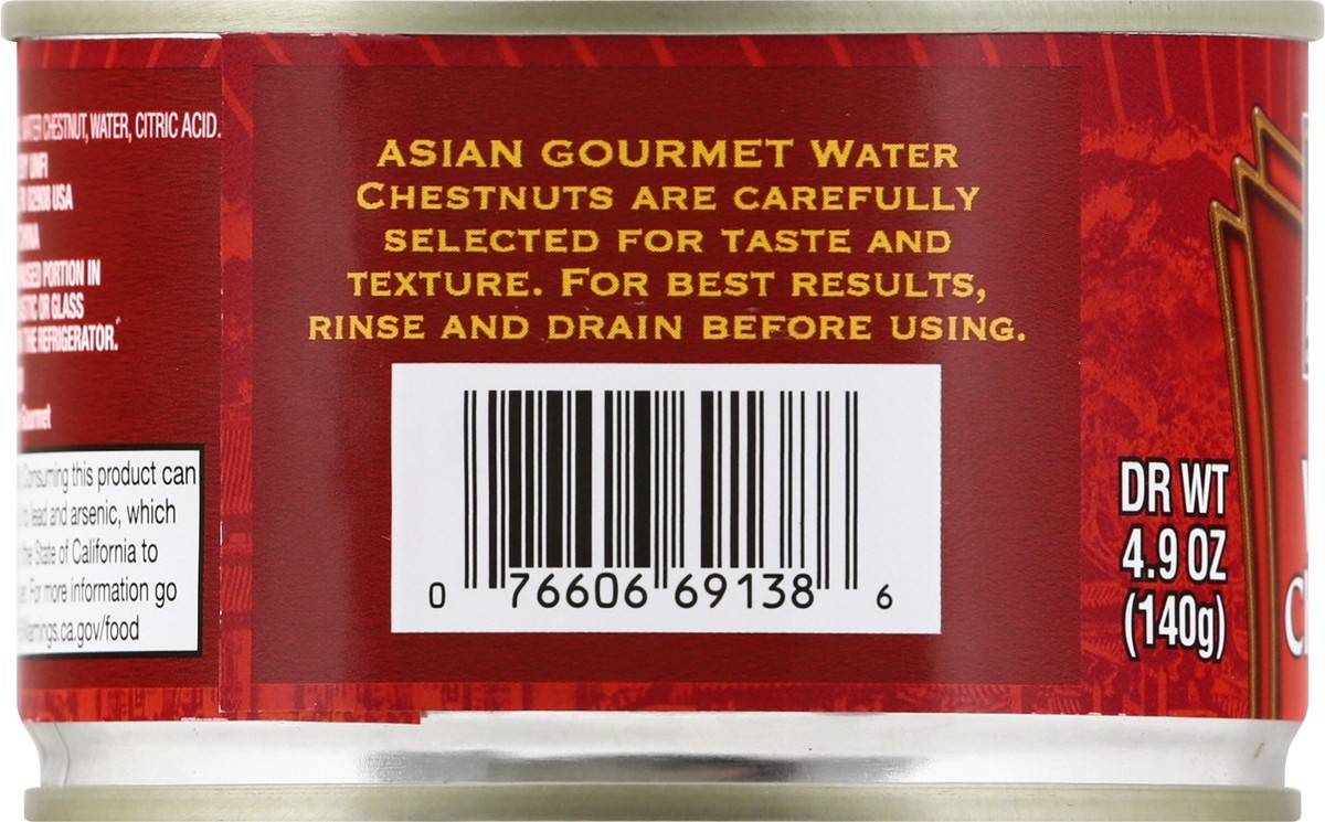 slide 3 of 13, Asian Gourmet Sliced Water Chestnuts, 8 oz