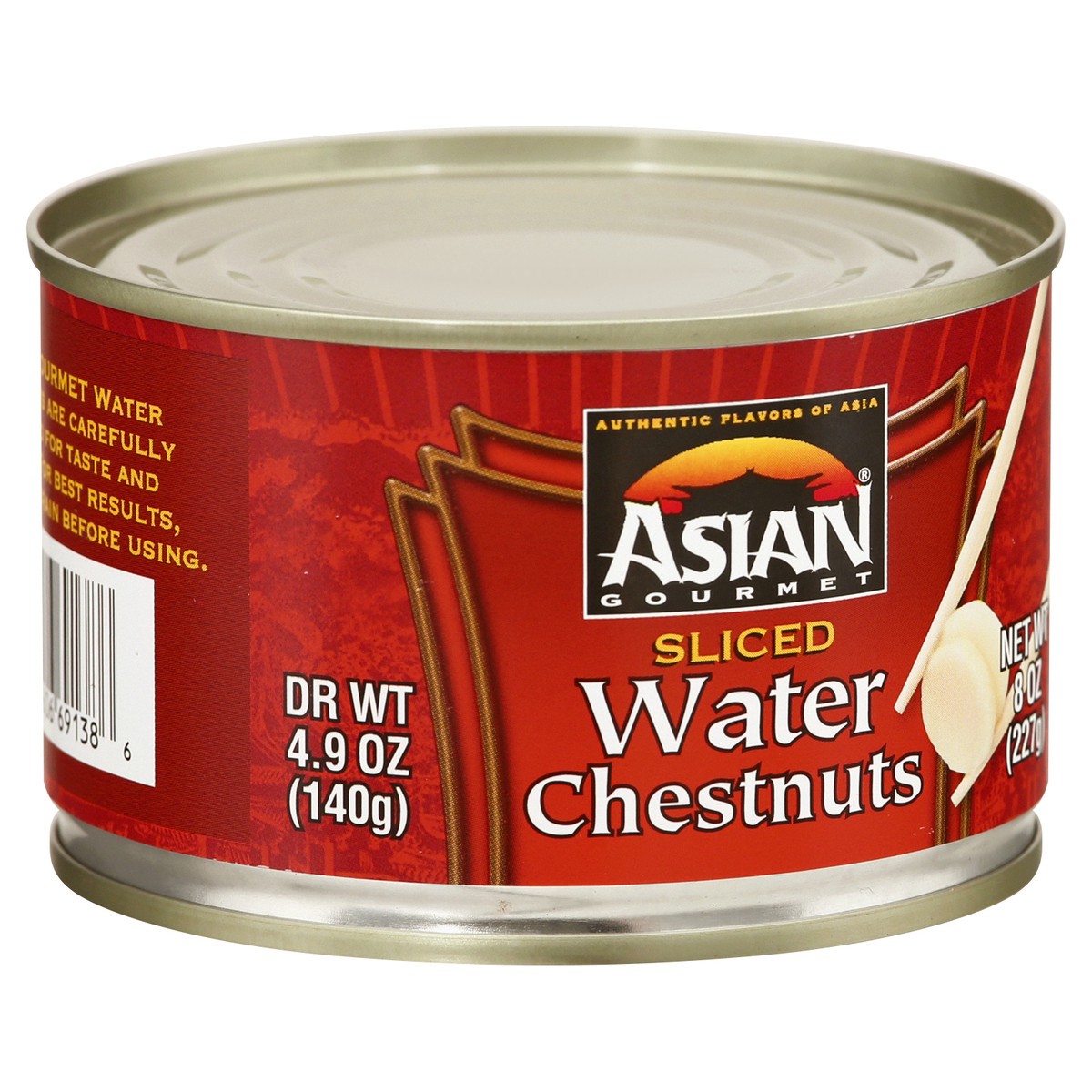 slide 6 of 13, Asian Gourmet Sliced Water Chestnuts, 8 oz