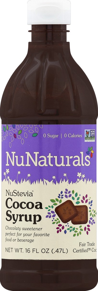 slide 2 of 2, NuNaturals Cocoa Syrup - 16 oz, 1 ct