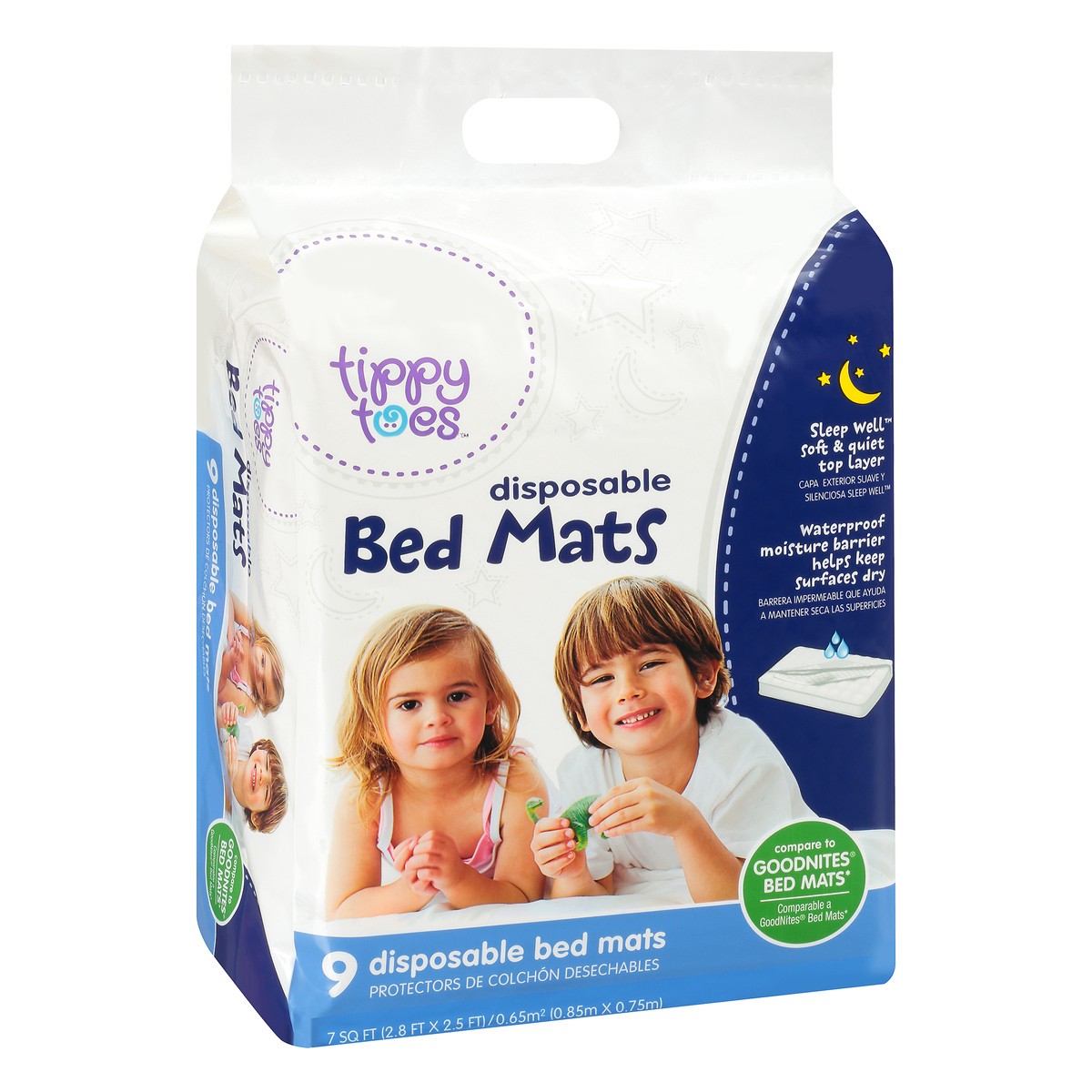 slide 6 of 11, Tippy Toes Disposible Bed Mats, 9 ct