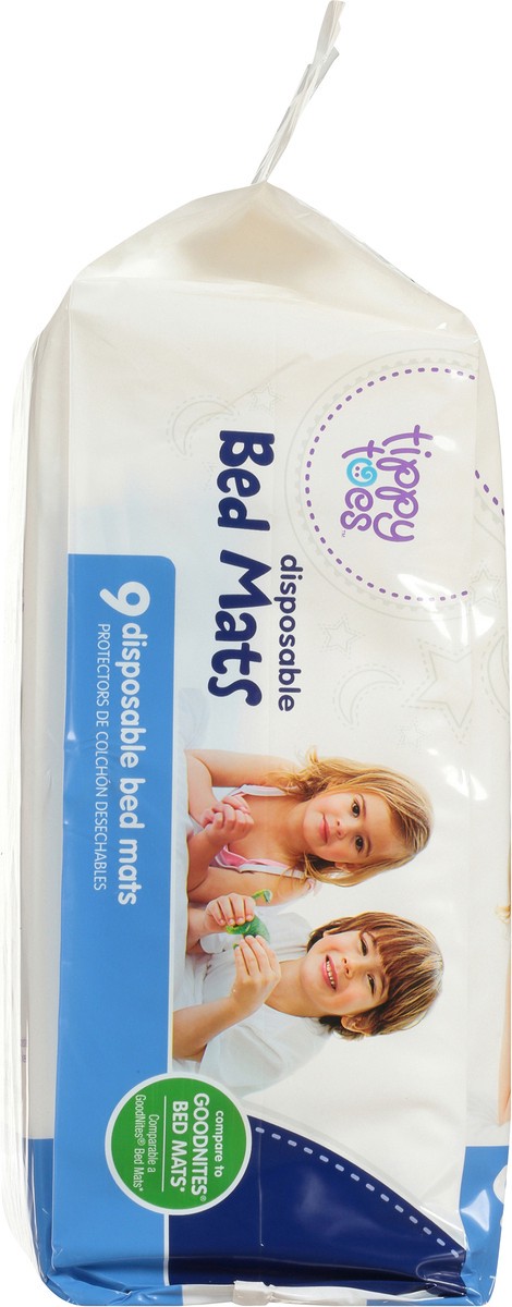 slide 11 of 11, Tippy Toes Disposible Bed Mats, 9 ct