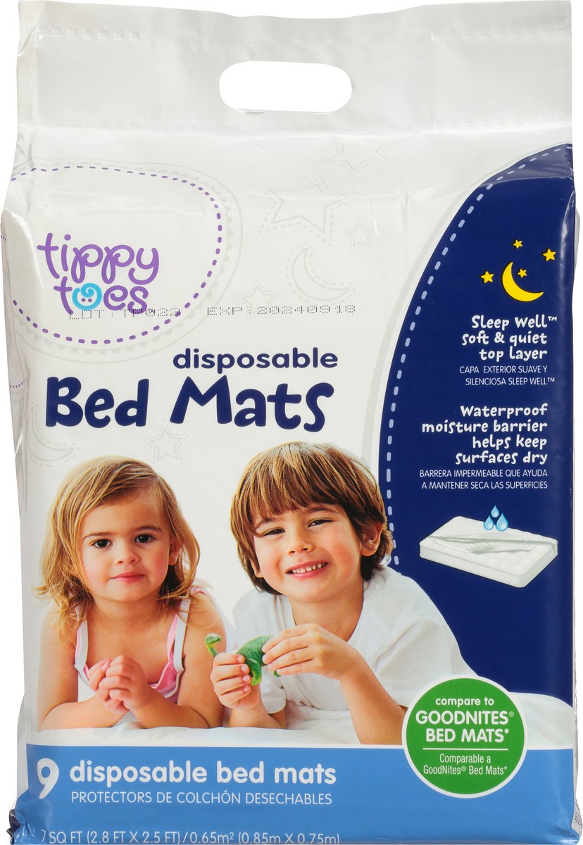 slide 8 of 11, Tippy Toes Disposible Bed Mats, 9 ct