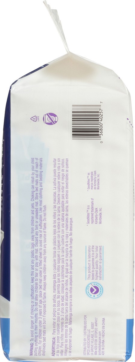 slide 4 of 11, Tippy Toes Disposible Bed Mats, 9 ct