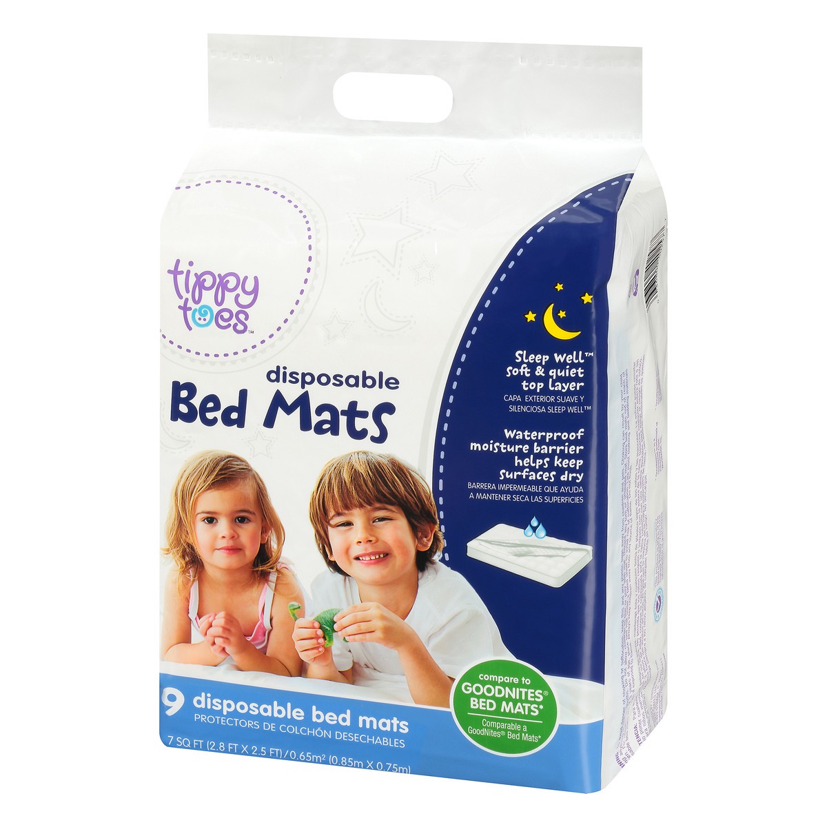 slide 3 of 11, Tippy Toes Disposible Bed Mats, 9 ct