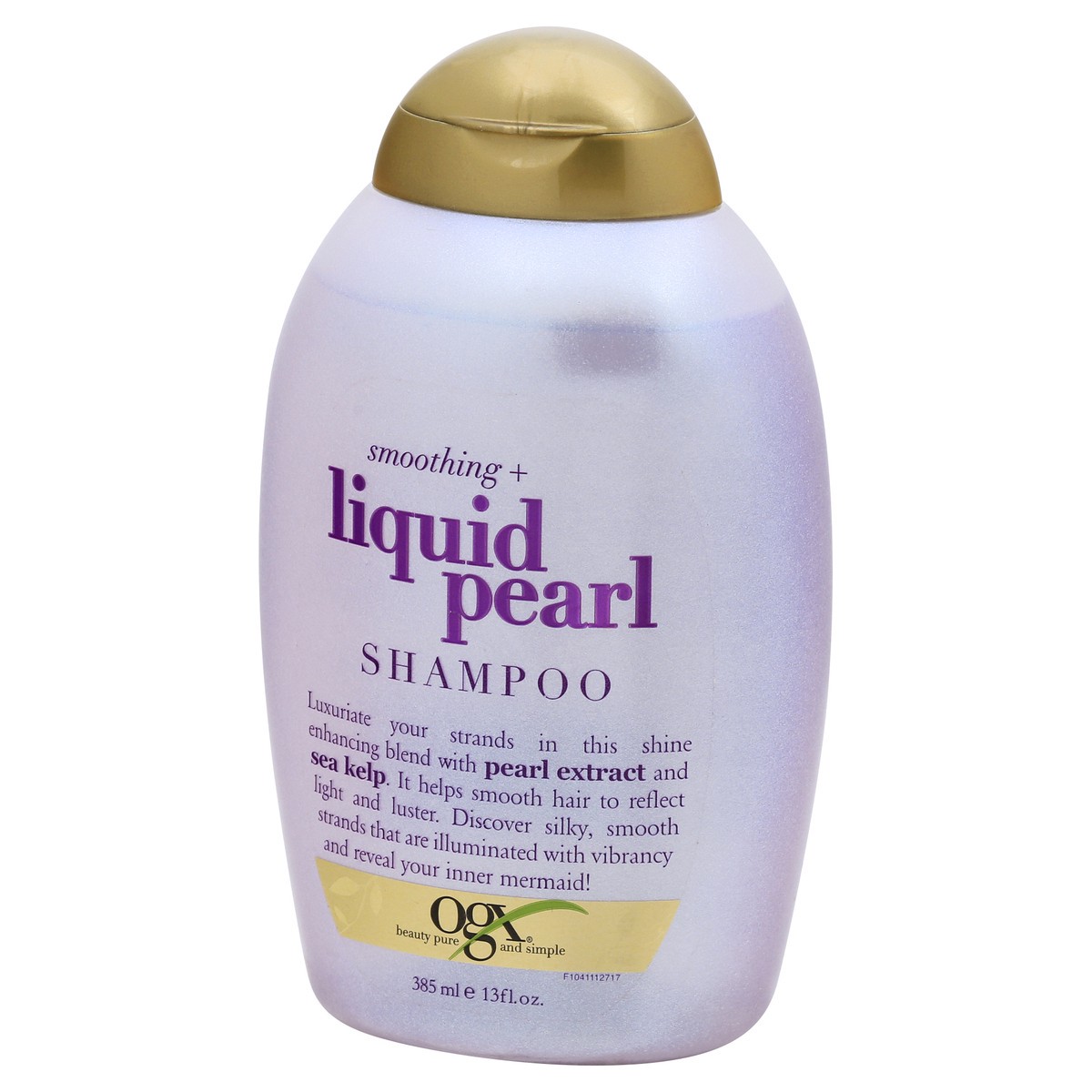 slide 3 of 9, OGX Smoothing + Liquid Pearl Shampoo 385 ml, 13 oz