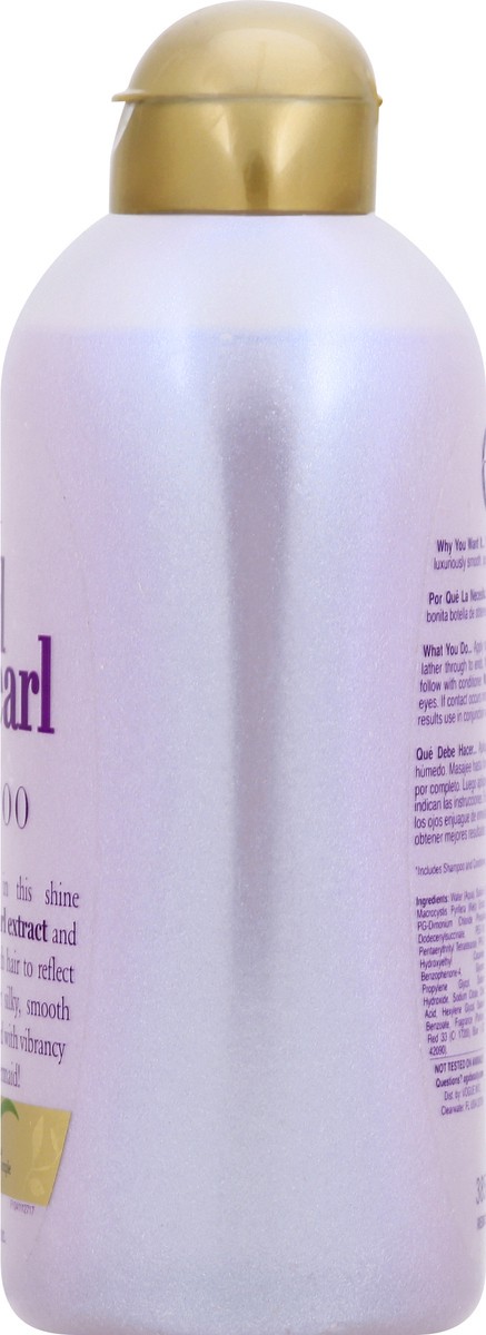 slide 8 of 9, OGX Smoothing + Liquid Pearl Shampoo 385 ml, 13 oz