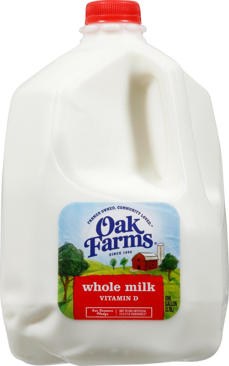 slide 2 of 13, Oak Farms Whole Milk 1 gl, 1 gal