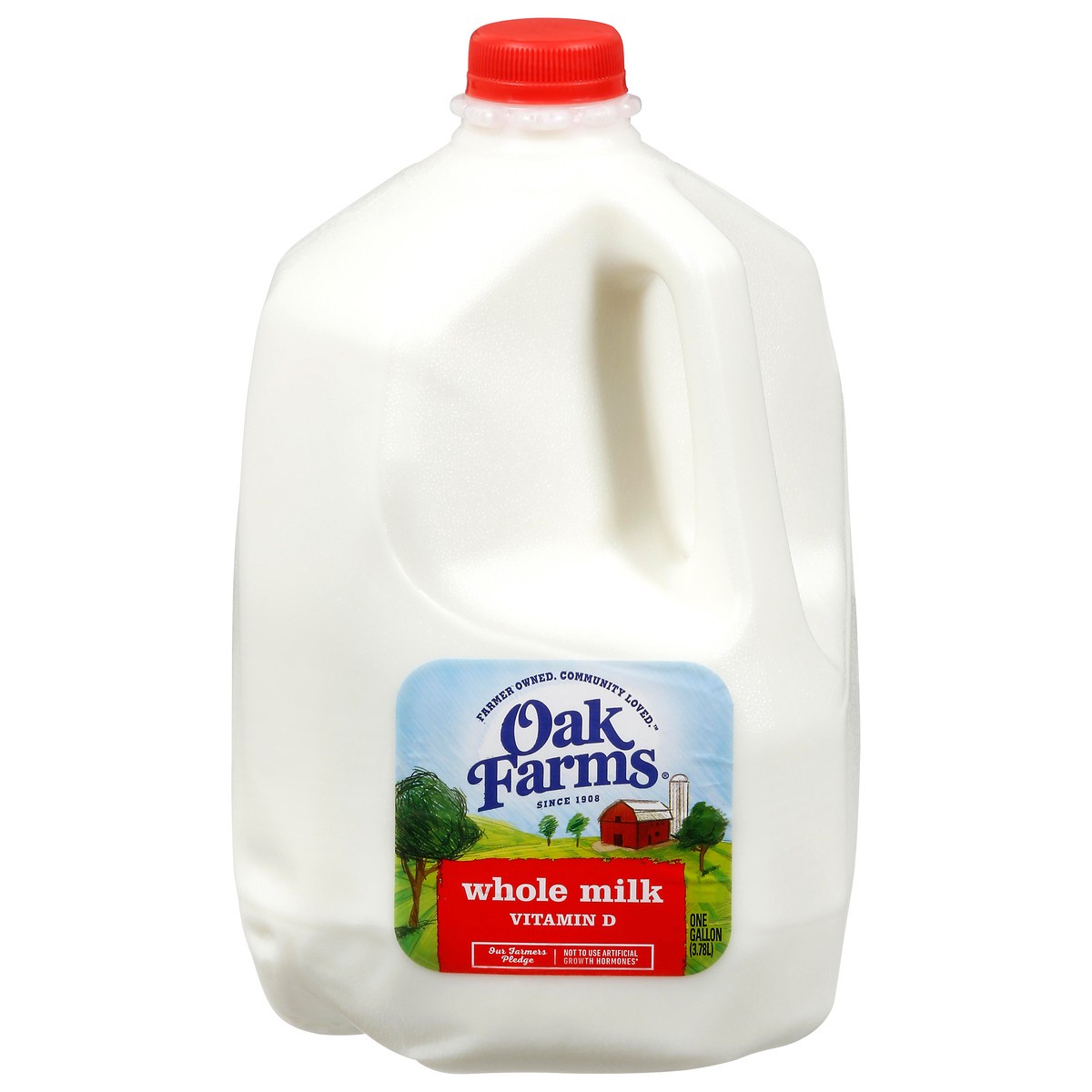 slide 1 of 13, Oak Farms Whole Milk 1 gl, 1 gal